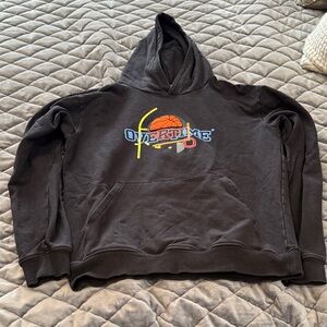 Boys SZ YXL Black Overtime Hoodie with Colorful Logo